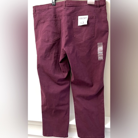 Size 22W Short Gloria Vanderbilt Amanda🆕 Slimming Jean Classic Rise,tapered leg - Picture 15 of 16